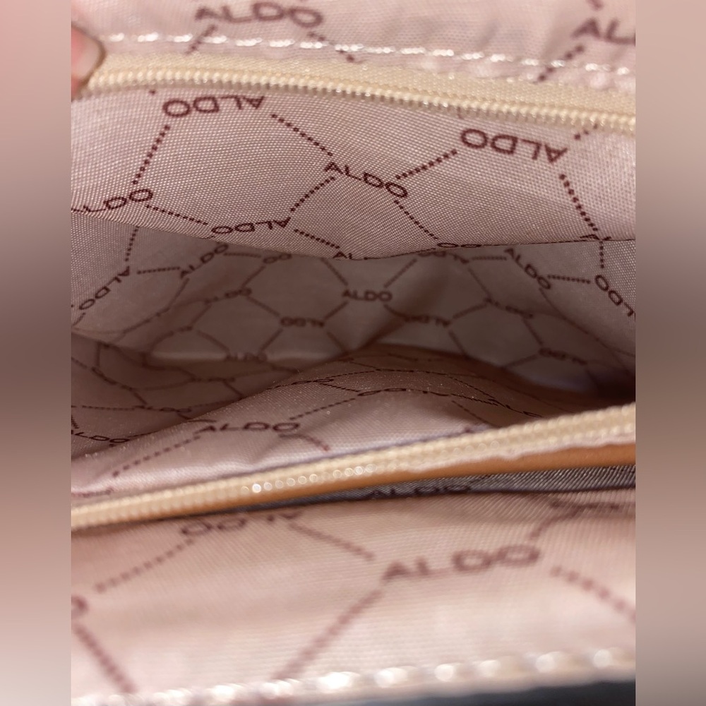 Snake print color block Aldo satchel bag - Picture 10 of 12